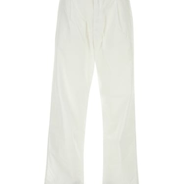 Stone Island Man White Cotton Pant