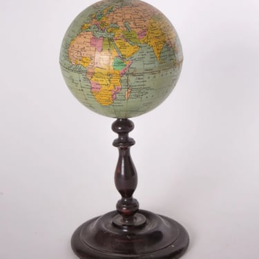 1960 Girard Thomas Bertaud antique terrestrial globe 6 inches