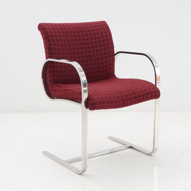 Chrome Flatbar Cantilever Chair, 1970s 