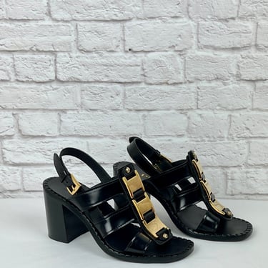 Prada Spring 2020 Collection Gold Detail Sandals