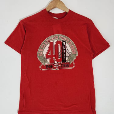Vintage 1980s NFL San Fransico 49ers 1986 T-Shirt Sz. L