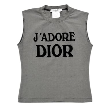 Dior 'J'Adore' Houndstooth Logo Tank