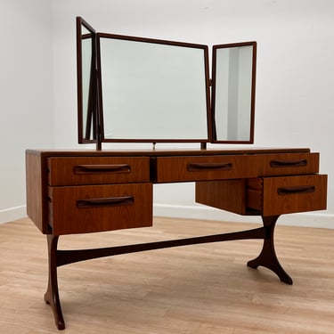 Mid Century Triple Mirror Vanity by G Plan 