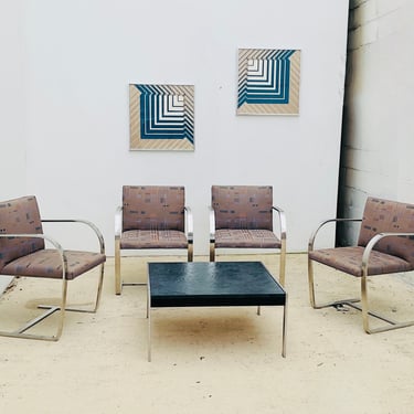 Knoll Stainless Steel Base Cantilever Chairs