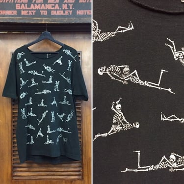 Vintage 1990’s Skeleton Sex “Fashion Victim” Tee Dated 1990, 90’s Graphic Tee, 90’s Skeleton Tee Shirt, Vintage Clothing 