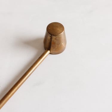 vintage English brass candle snuffer