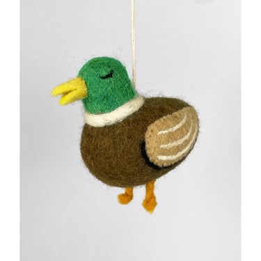 Hanging Felt Ornament - Duck