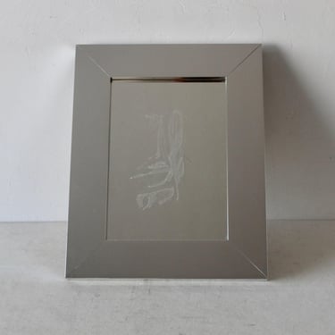 Greg Copeland 717 Organic Abstract Polished Aluminum Frame Mirror Mid Century Modern Vintage 1973 