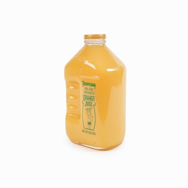 Tropicana Orange Juice Advertisement Glass Bottle Fake Juice 