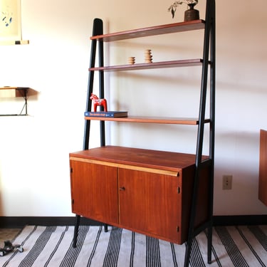 Swedish Bookcase / Desk in Teak