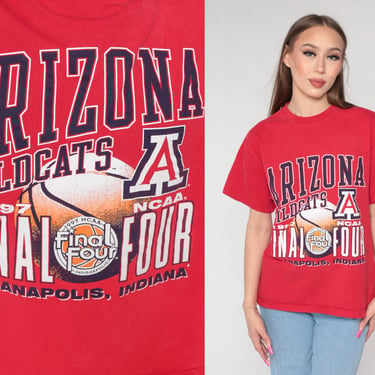 80s University of Arizona Basketball T Shirt - Men's Medium