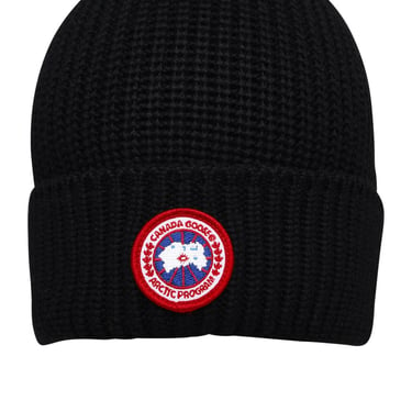 Canada Goose Artic Disc Black Wool Beanie Man