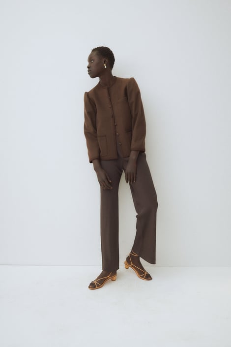 1960s Ysl Chocolate Wool Coat