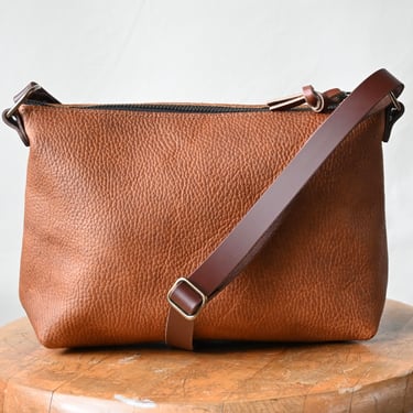 Leather Crossbody Zipper Bag
