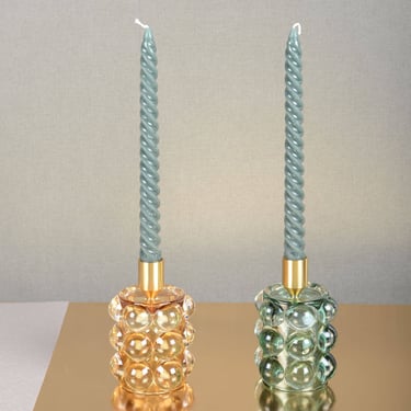 Yellow - Green Bubble Candle Holder