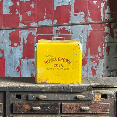Vintage Royal Crown Progress Refrigerator Co Cooler w/Insert Picnic Camping Decor 