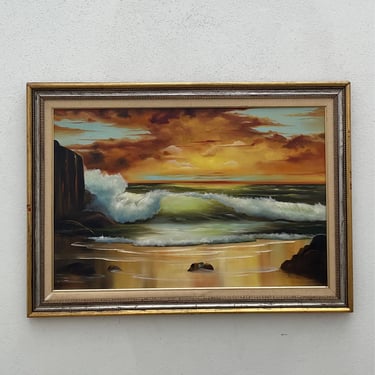 Sunset Dream Oil/acrylic Framed Art