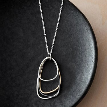 Colleen Mauer Designs | Tri Toned Triangle Necklace