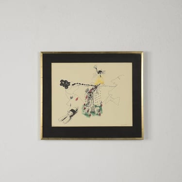 Carl Fredrik Reuterswärd, Abrakadabra, 1990, Color Lithograph, Framed 
