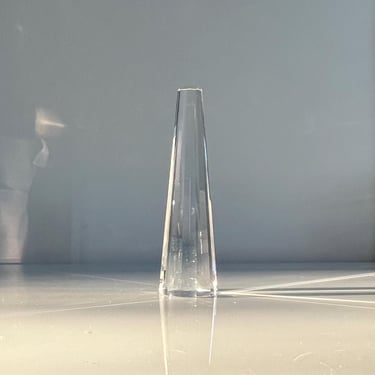 Vintage 8 sided tall Crystal obelisk 
