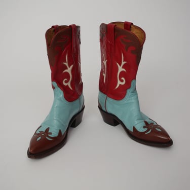 1883 Lucchese Tri Color Cowboy Boots