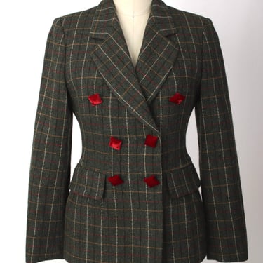 Cheap and Chic by Moschino Wool Plaid Blazer