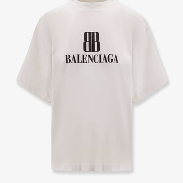Balenciaga Women Cropped Cotton T-Shirt