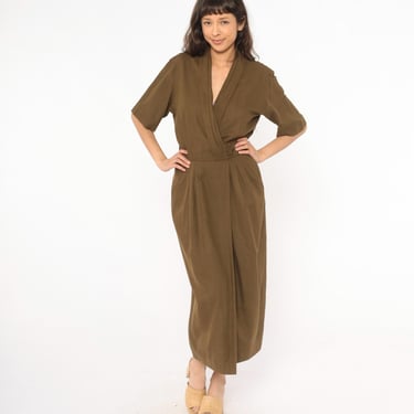 Vintage Nok Nok Dress | 80s 90s Military Dress | | J Michael Vintage -  Atlanta, GA | ATTIC