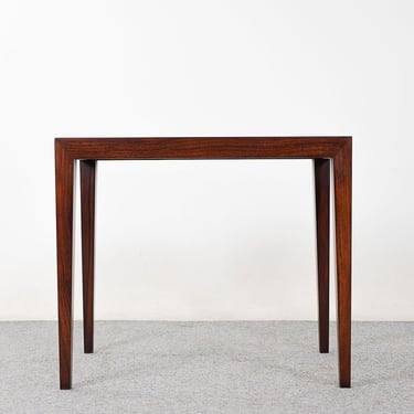 Danish Modern Rosewood Side Table by Haslev - (322-132.5) 