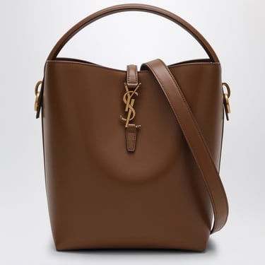 Saint Laurent Le 37 Brown Leather Bucket Bag Women