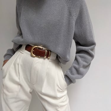 Vintage Stone Cotton Turtleneck Sweater