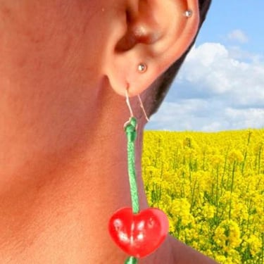 Cherry bomb earrings