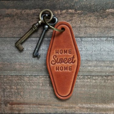 SGL Home Sweet Home Leather Keychain