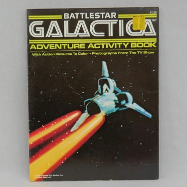 Battlestar Galactica Adventure Activity Book (1978) - Vintage 1970s Television Show Book 