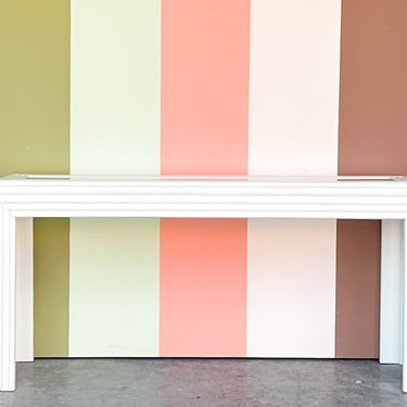 Palm Beach Style Rattan Console