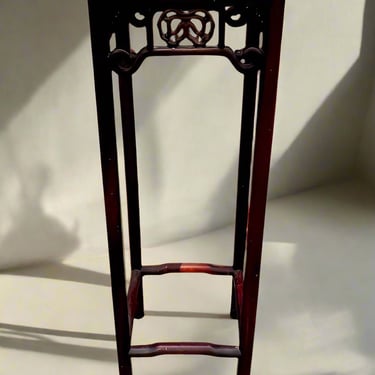 Antique Asian Rosewood Plant Stand Tall End Table JG264-15