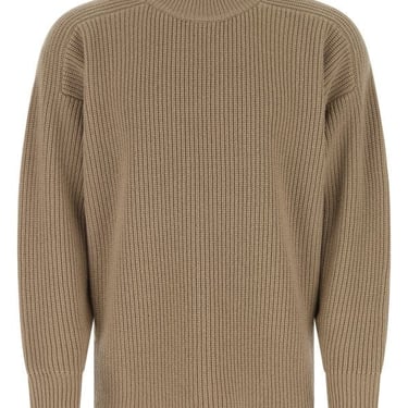The Row Man Cappuccino Wool Blend Sweater