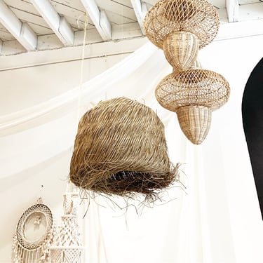 Natural Seagrass Pendant Light Lamp - Preorder for a August 2022 Arrival 