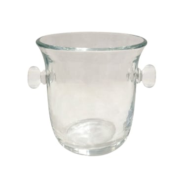 Karl Springer Hand-Blown Glass Ice Bucket by Seguso 1980s (Signed)