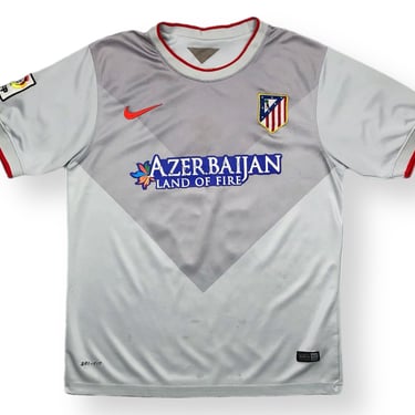 2014 Nike Atletico Madrid Football Club La Liga Custom Rojo #10 Authentic Soccer Jersey Size Medium 