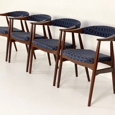 Four (4) Danish "DEBUT" Armchairs by Kai Kristiansen, C. 1957 - *Please ask for a shipping quote before you buy. 