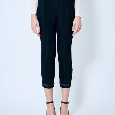 Pleats Please Issey Miyake Women Pleated Cropped Pants