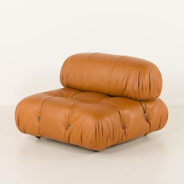 Camaleonda Sofa by Mario Bellini in full grain natural aniline leather, Italy 1970s 