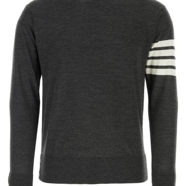 Thom Browne Man Dark Grey Wool Sweater