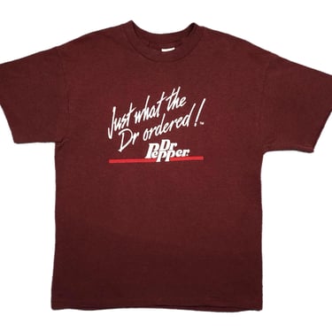 Vintage 80s Dr Pepper “Just What The Doctor Ordered” Graphic T-Shirt Size Large 