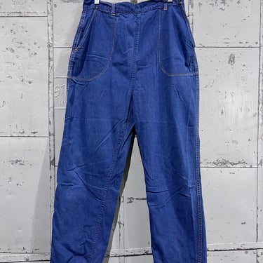 28x26 50a Women’s side zip jeans Denim blue farmer workwear 