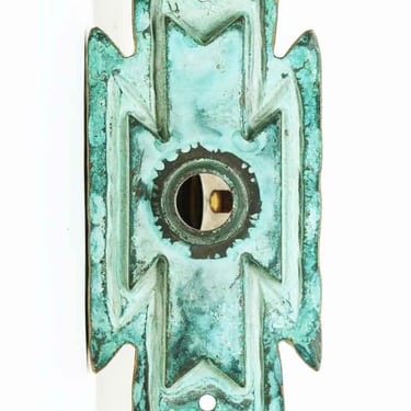 Bronze 6.875 in. Back Plate with Verdigris Patina