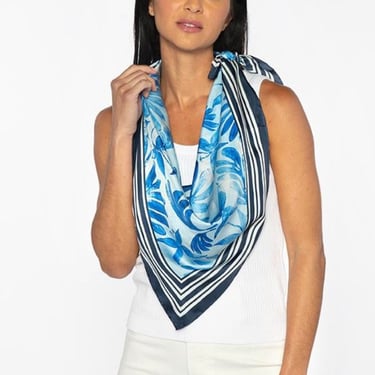 Kinross | Tropical Floral Square Scarf