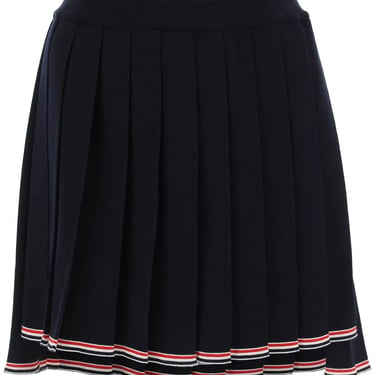 Thom Browne Knitted Pleated Mini Skirt Women