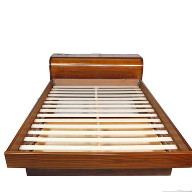 Vintage MCM rosewood Queen platform bed frame with | Omasa Projects ...
